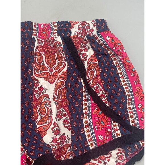 vibe sportswear swim cover shorts sheer lace floral elastic waist pink blue READ - Picture 2 of 4